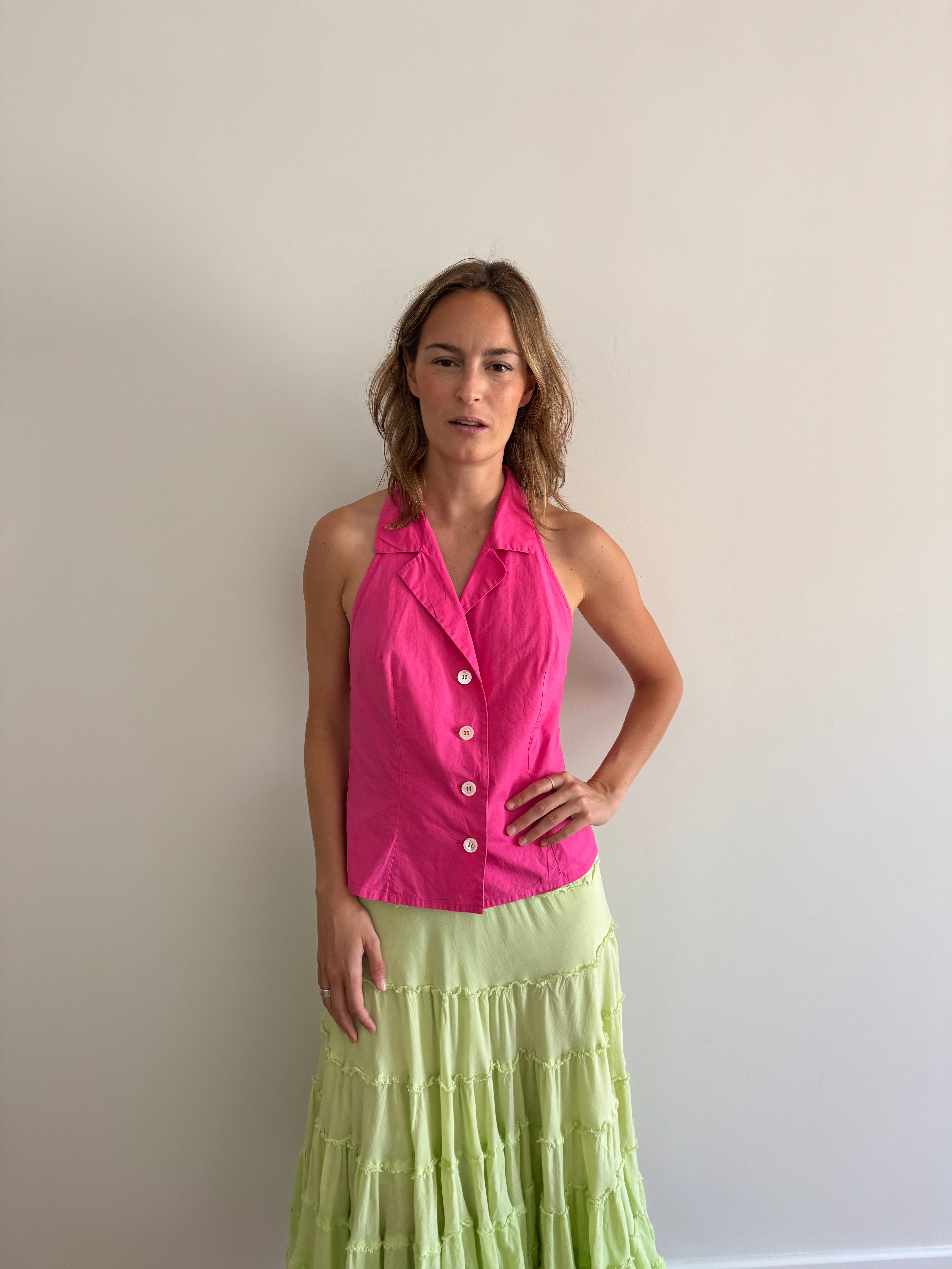 Agnès b. cotton halter top