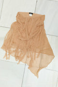 Couture silk midi skirt