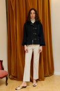 Black duffel coat