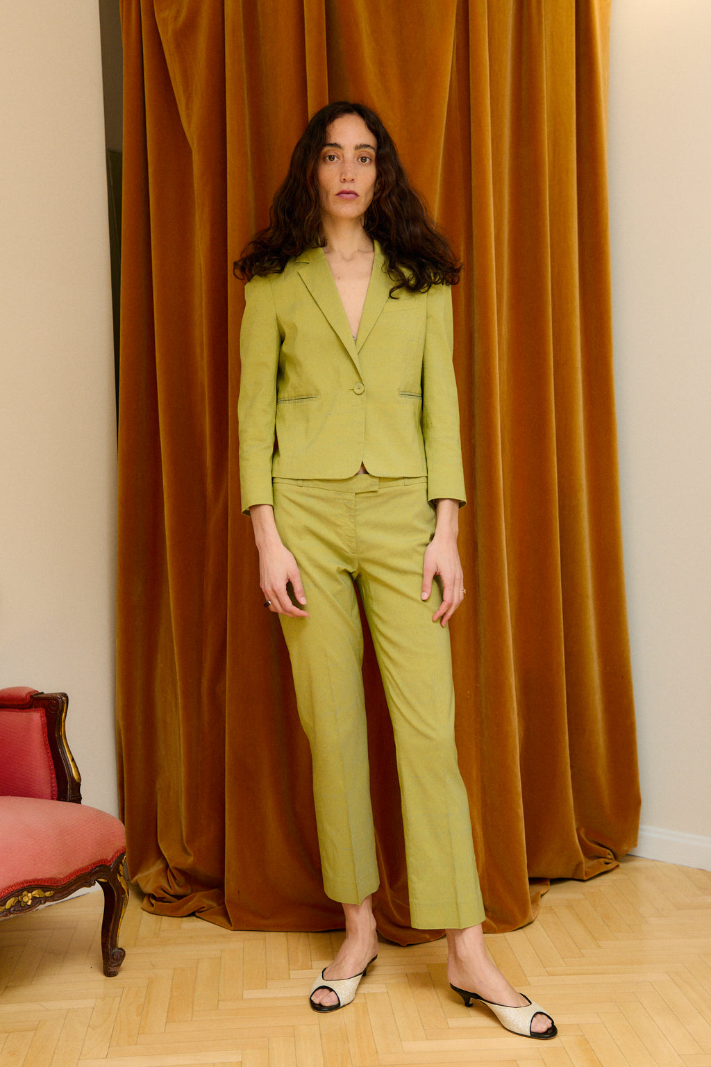 Cotton & silk suit