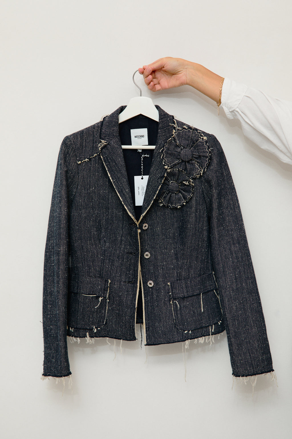 Silk denim jacket