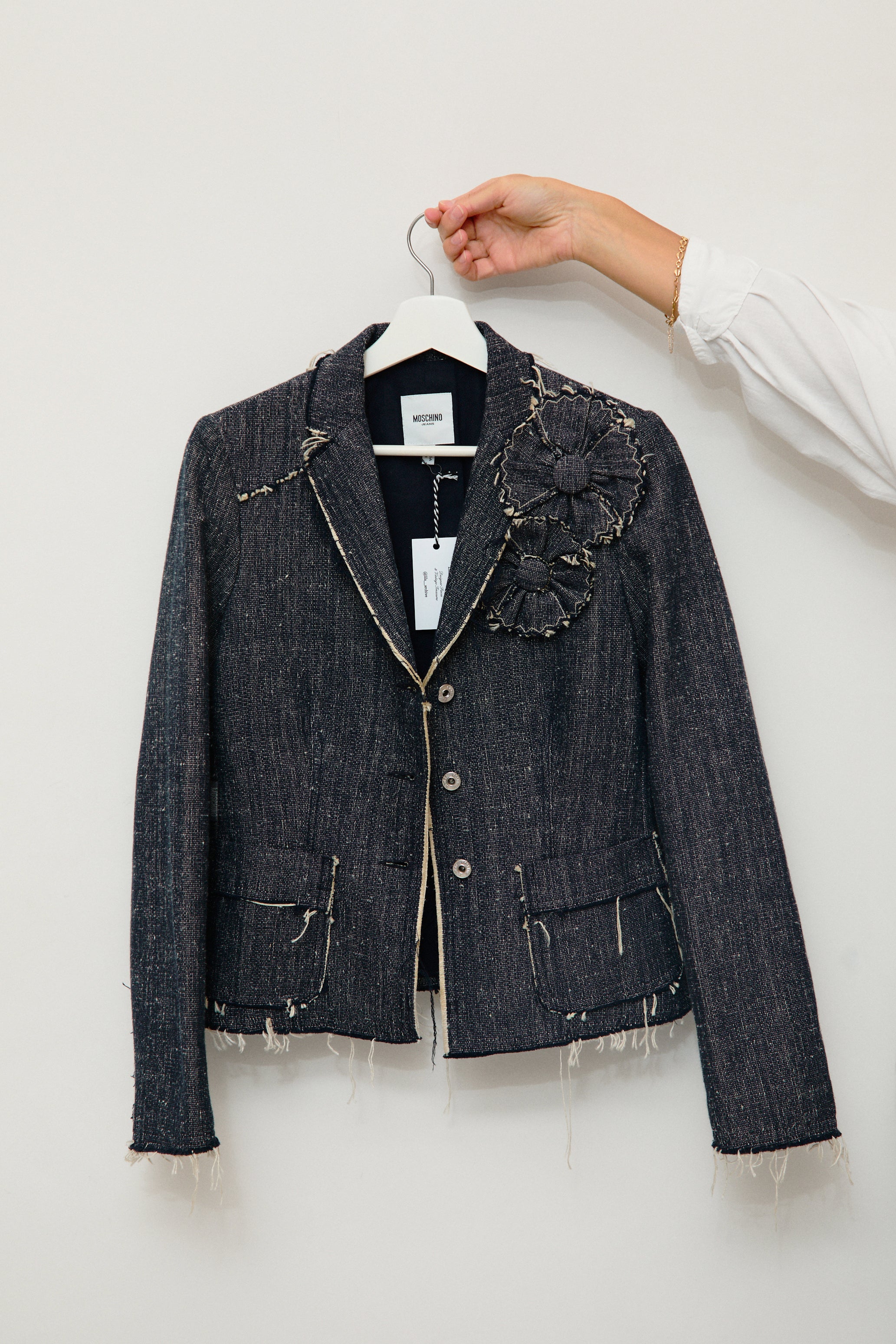 Silk denim jacket