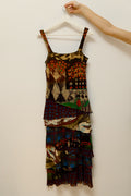 Fuzzi patterned mesh dress