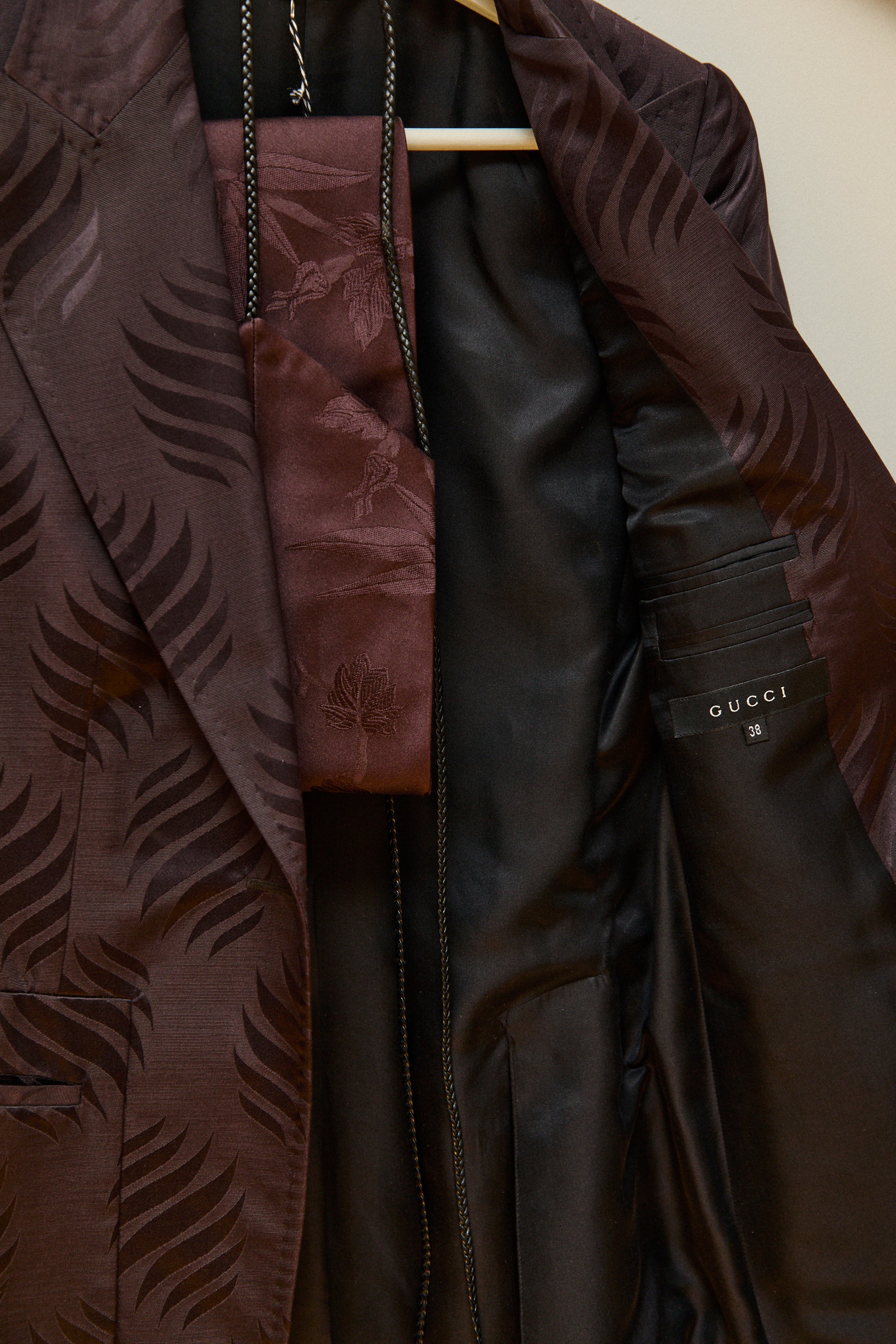 Gucci silk jacquard blazer