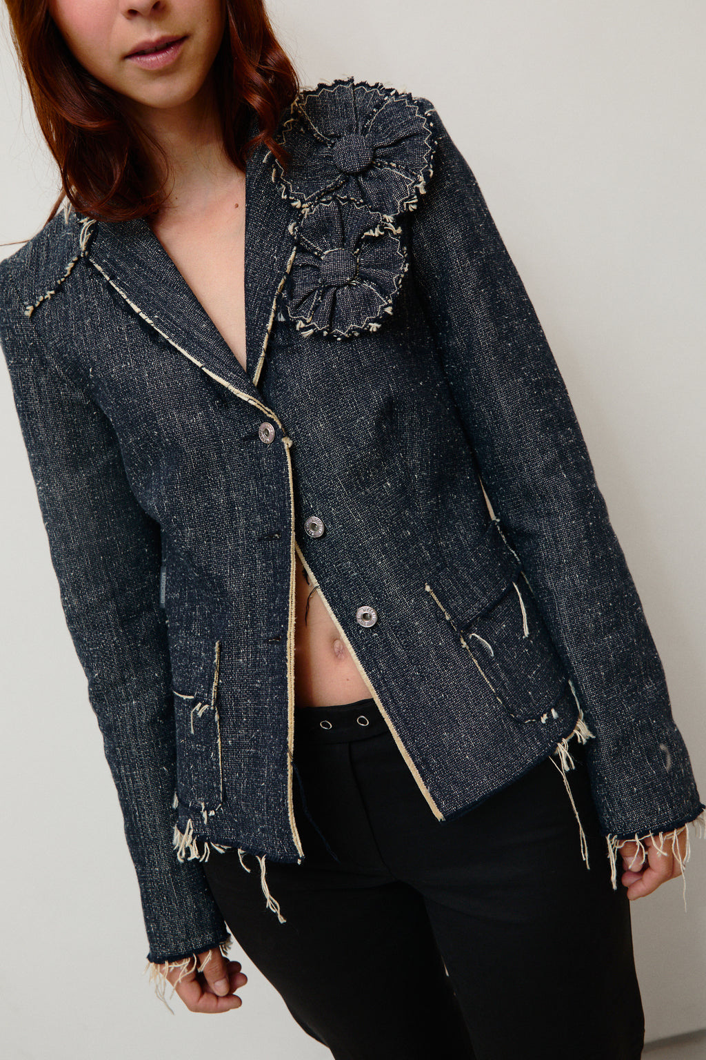 Silk denim jacket