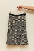Knitted midi skirt