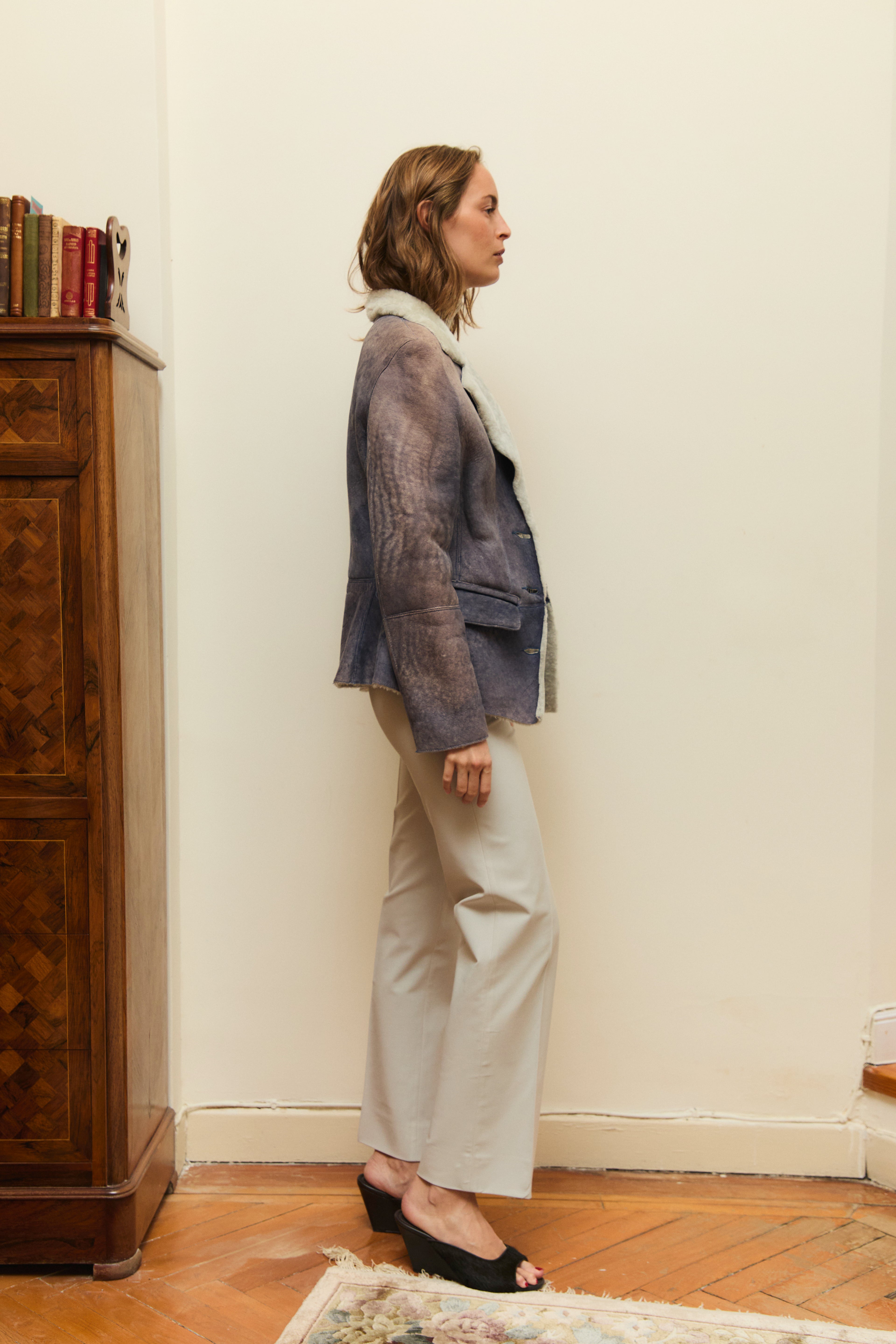 Butter suede shearling jacket