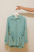 Linen belted jacket