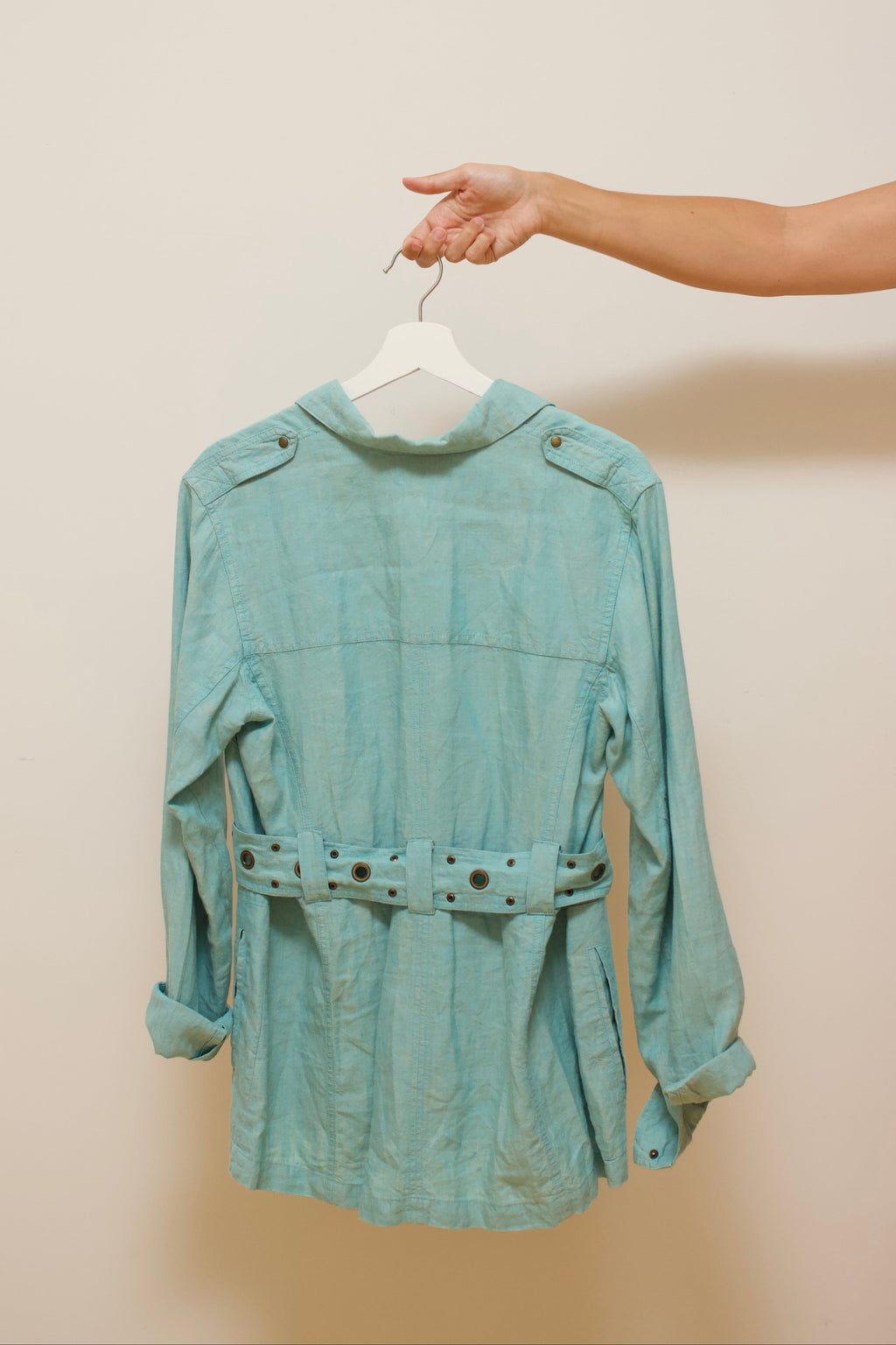 Linen belted jacket