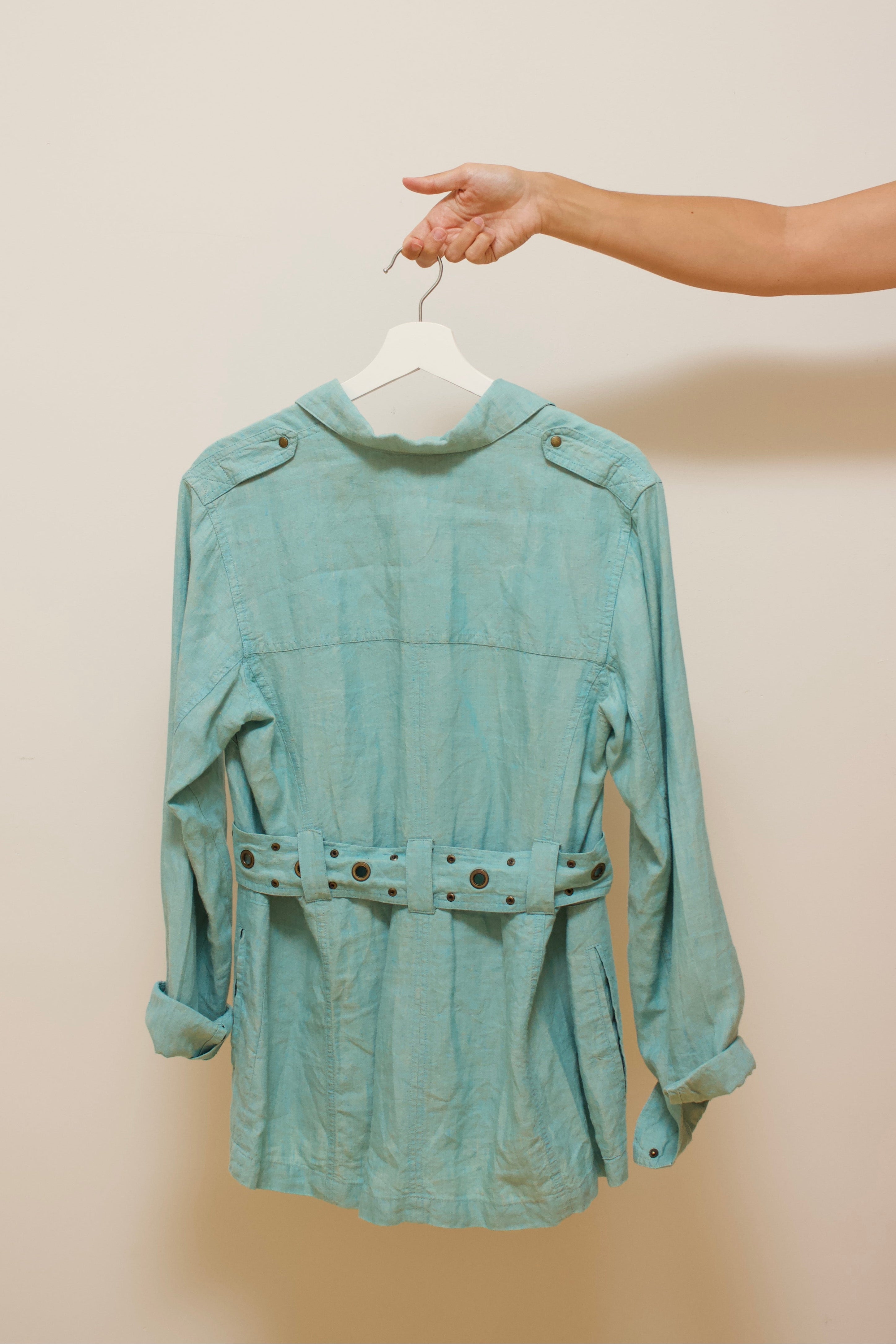 Linen belted jacket