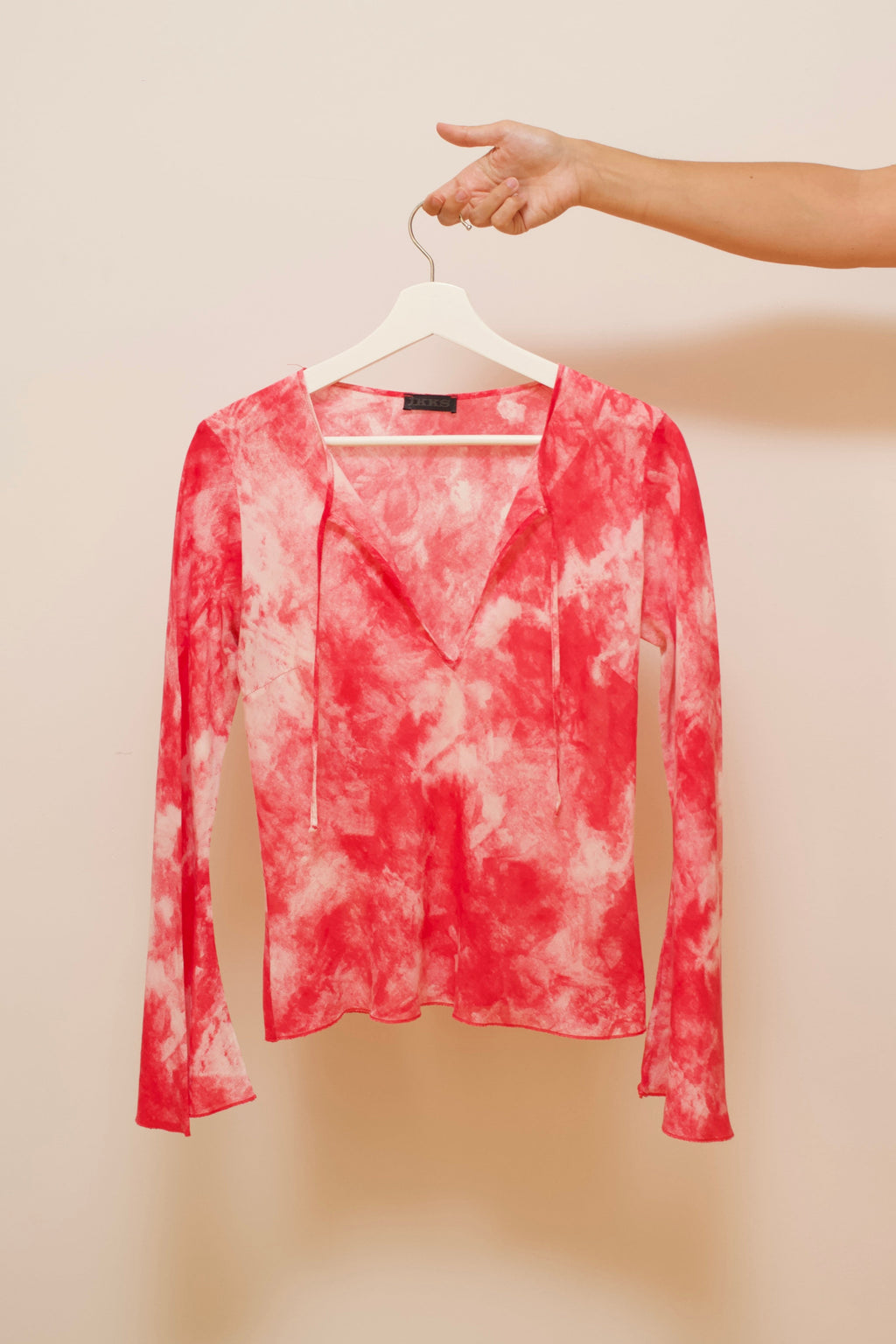Tie-dye cotton blouse