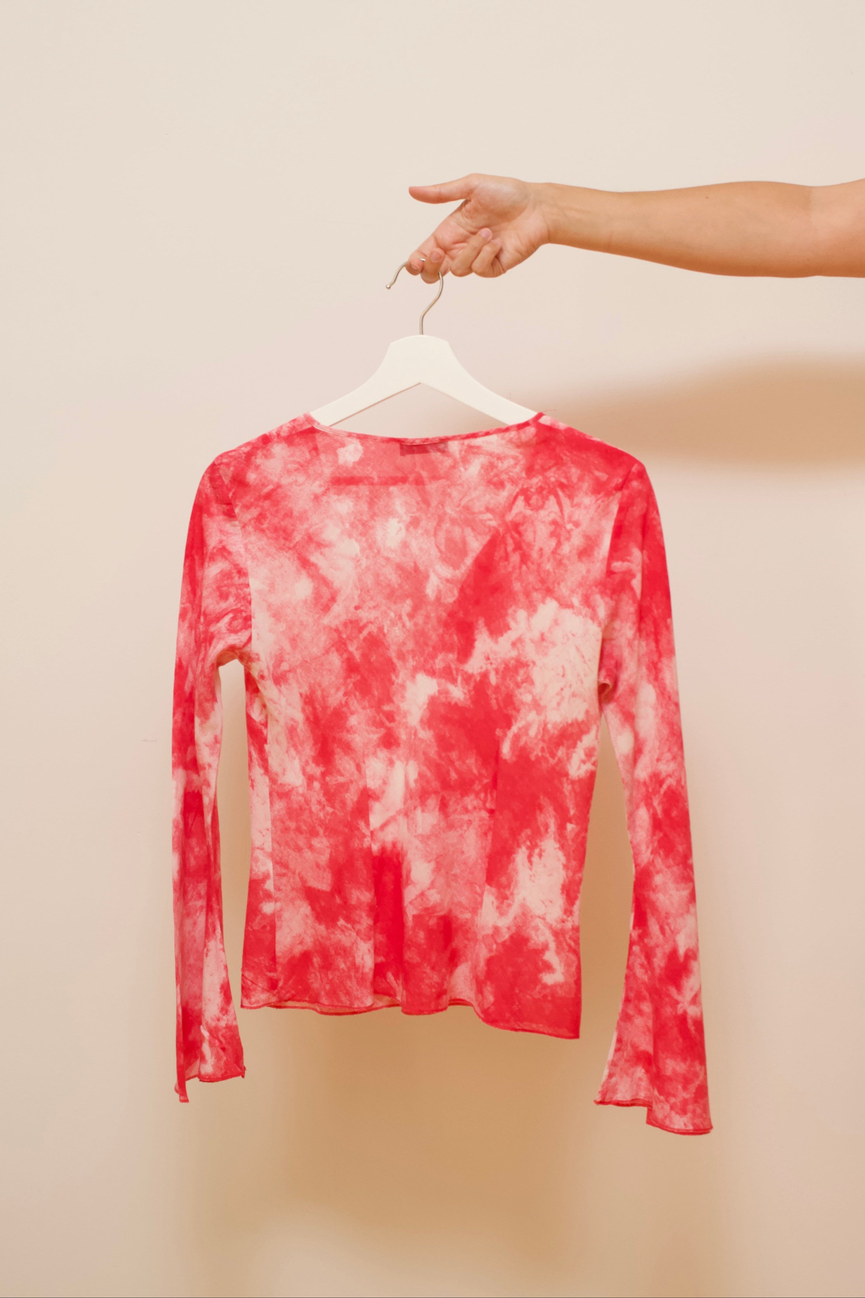 Tie-dye cotton blouse