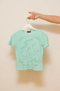 Knitted short sleeve t-shirt