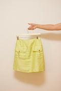 Pistachio green mini skirt