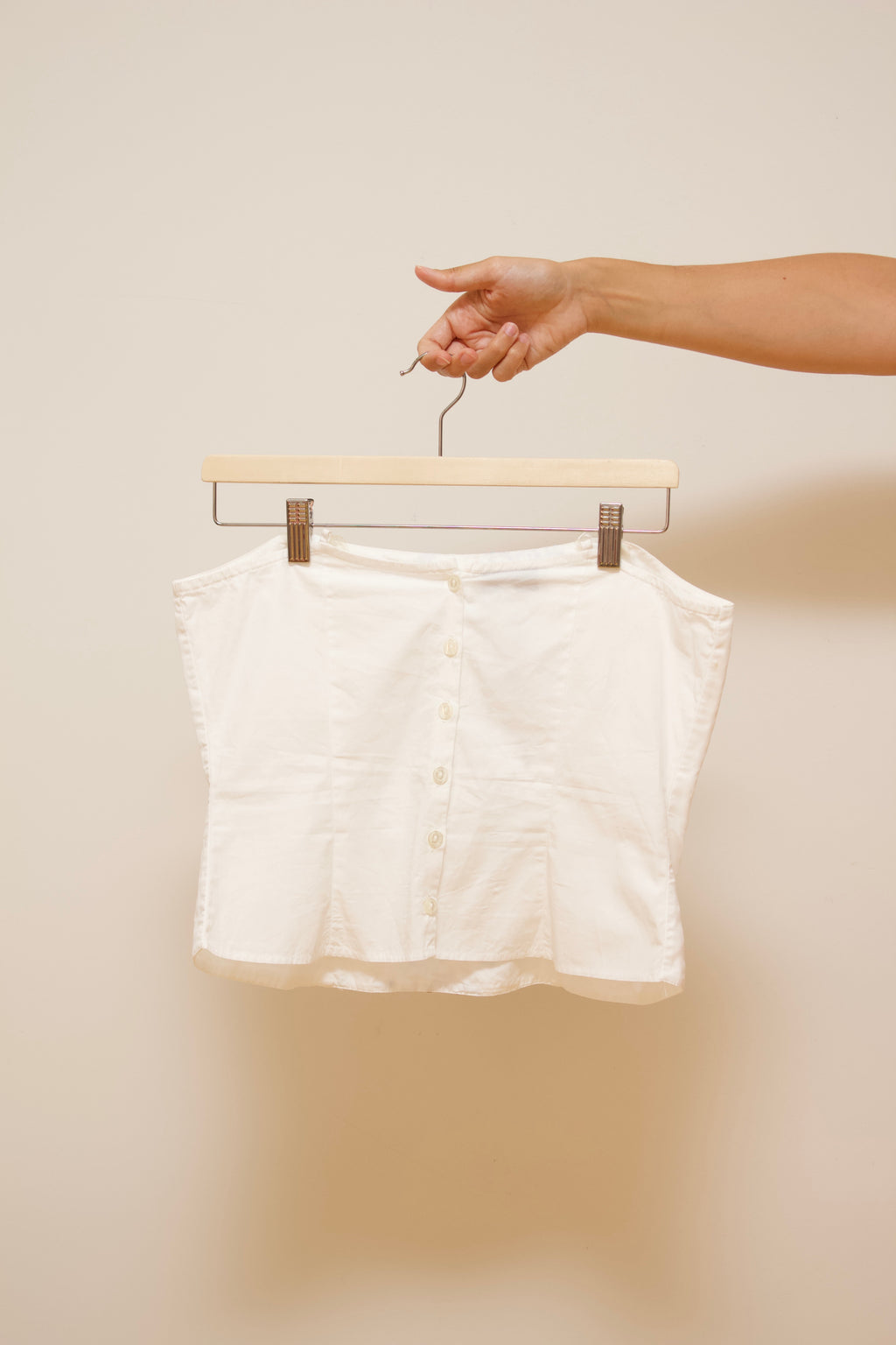 Embroidered cotton top