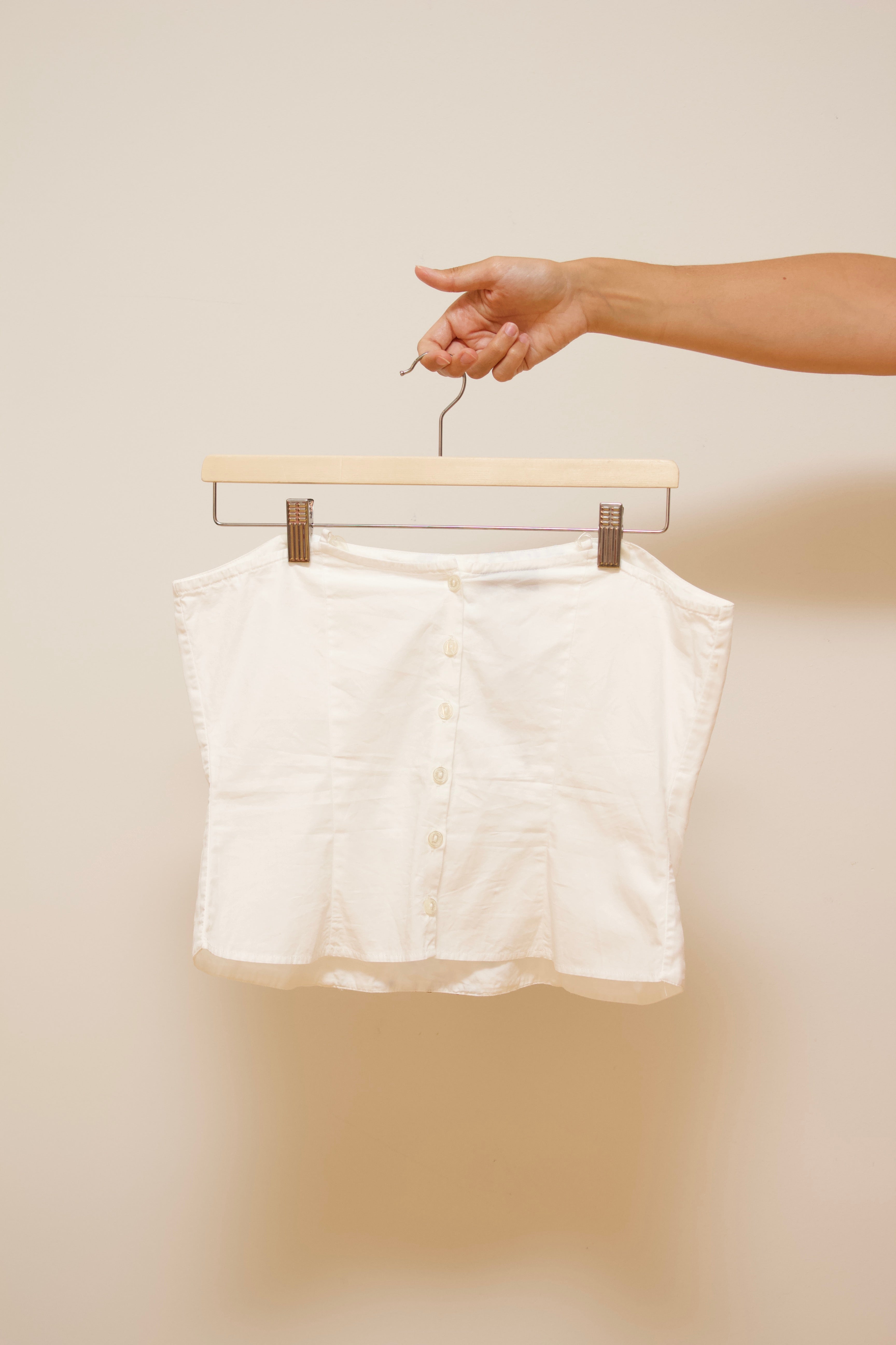 Embroidered cotton top
