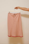 Silk midi skirt