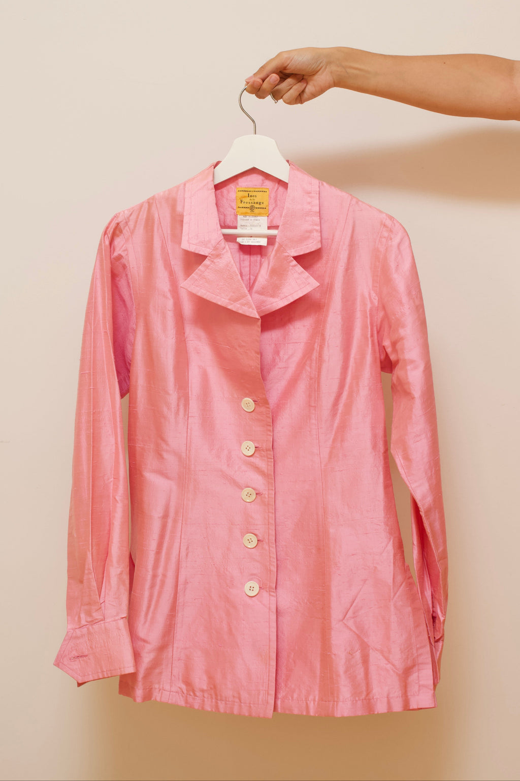 Wild silk bright pink shirt