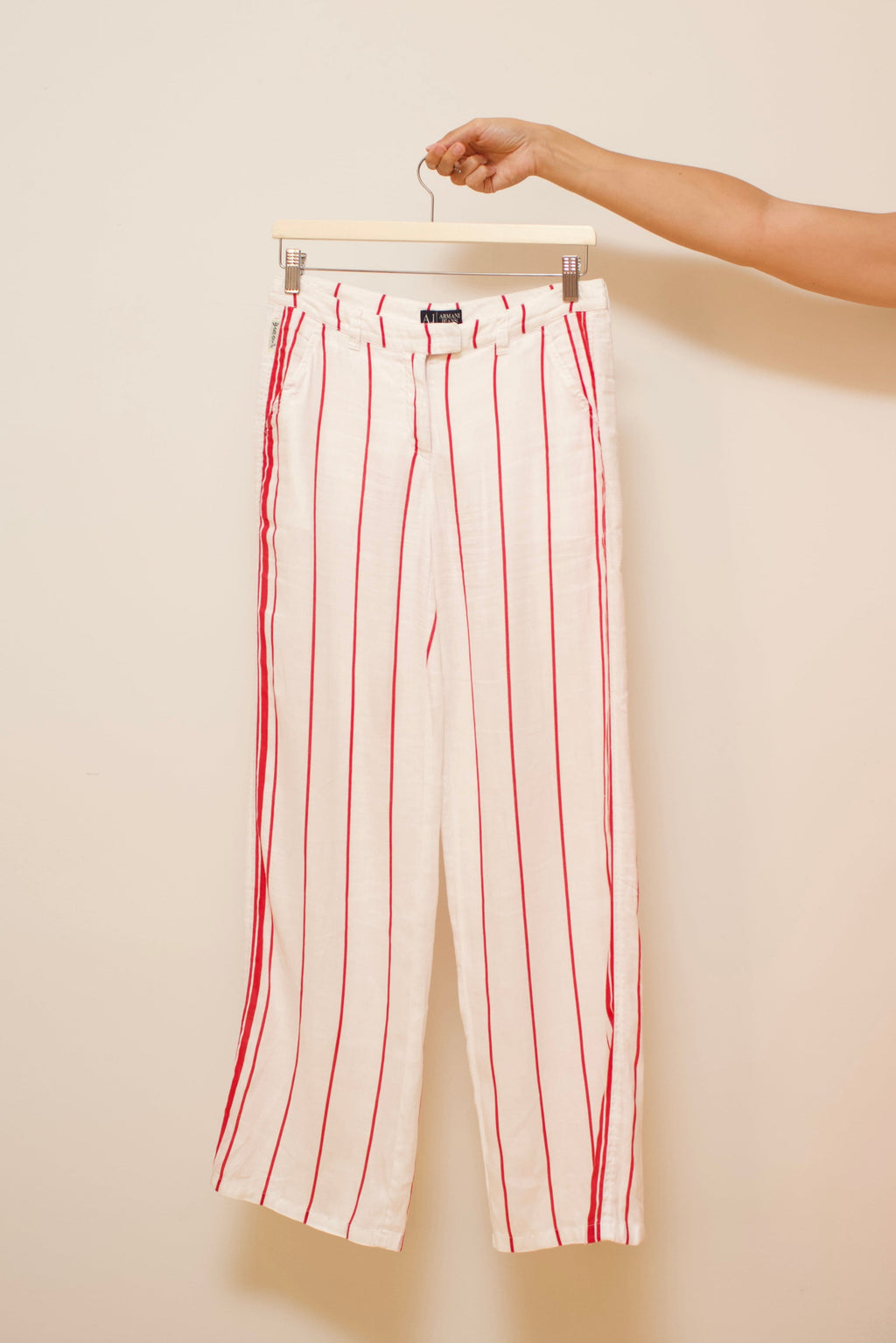 Linen striped pants