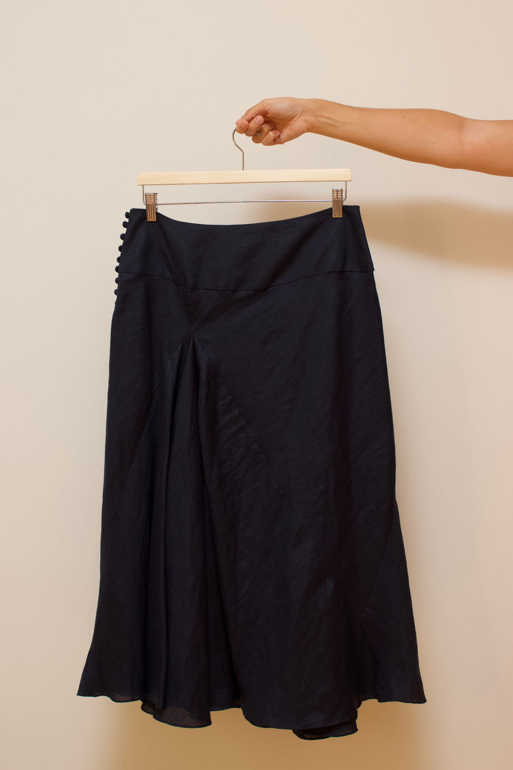 Linen blouse & skirt set