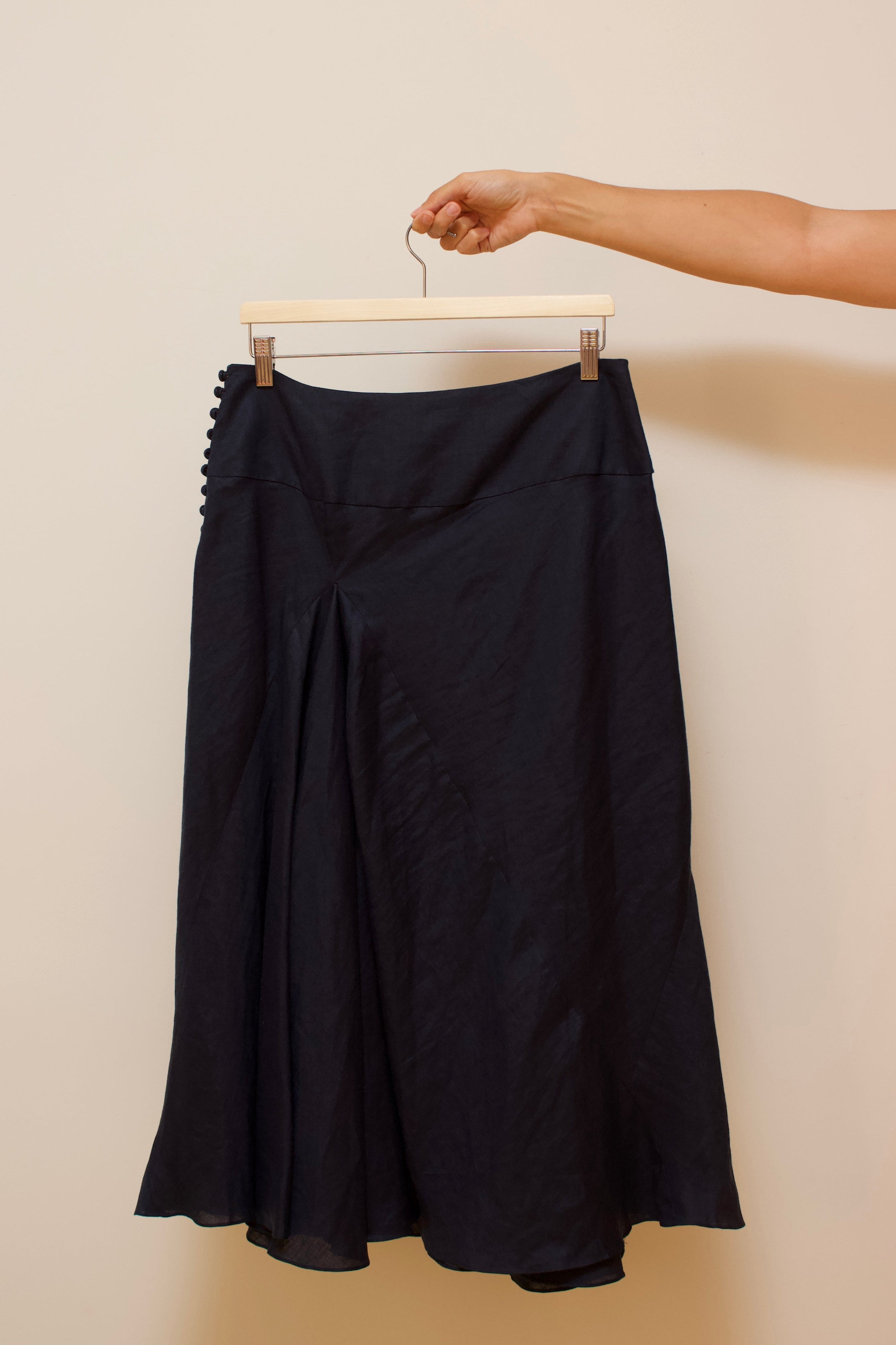 Linen blouse & skirt set