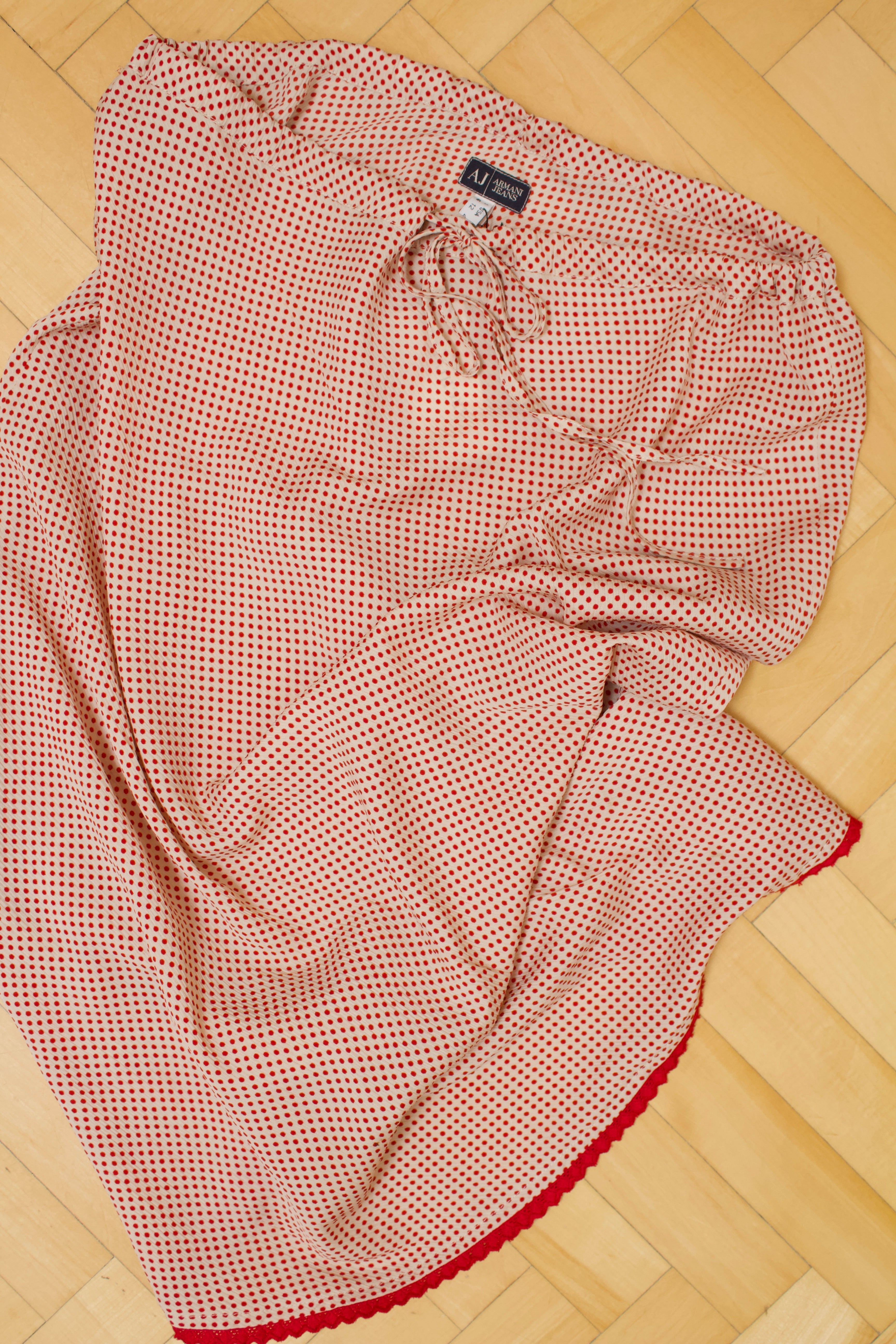 Silk midi skirt