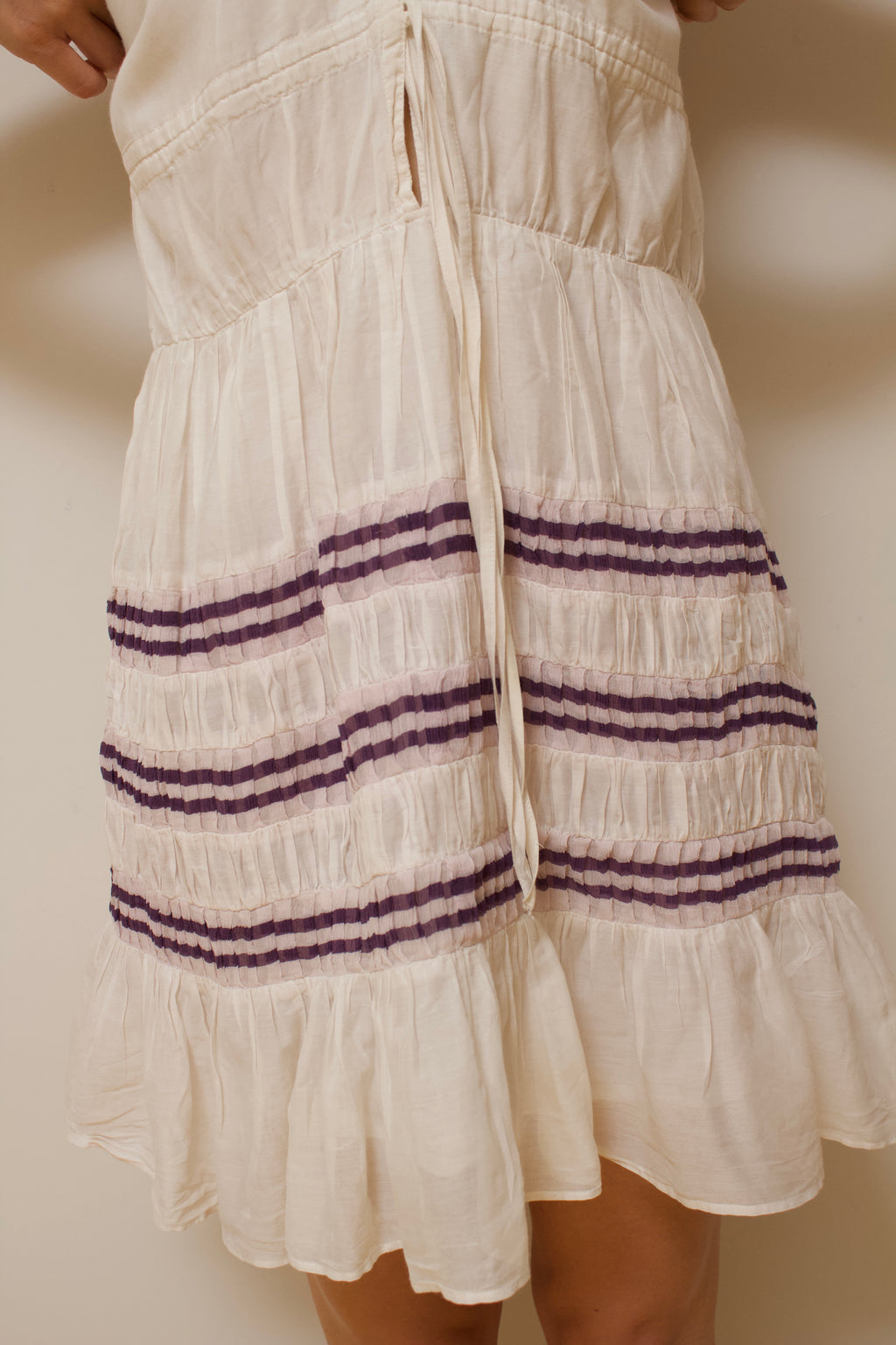 JPG cotton & silk mini dress