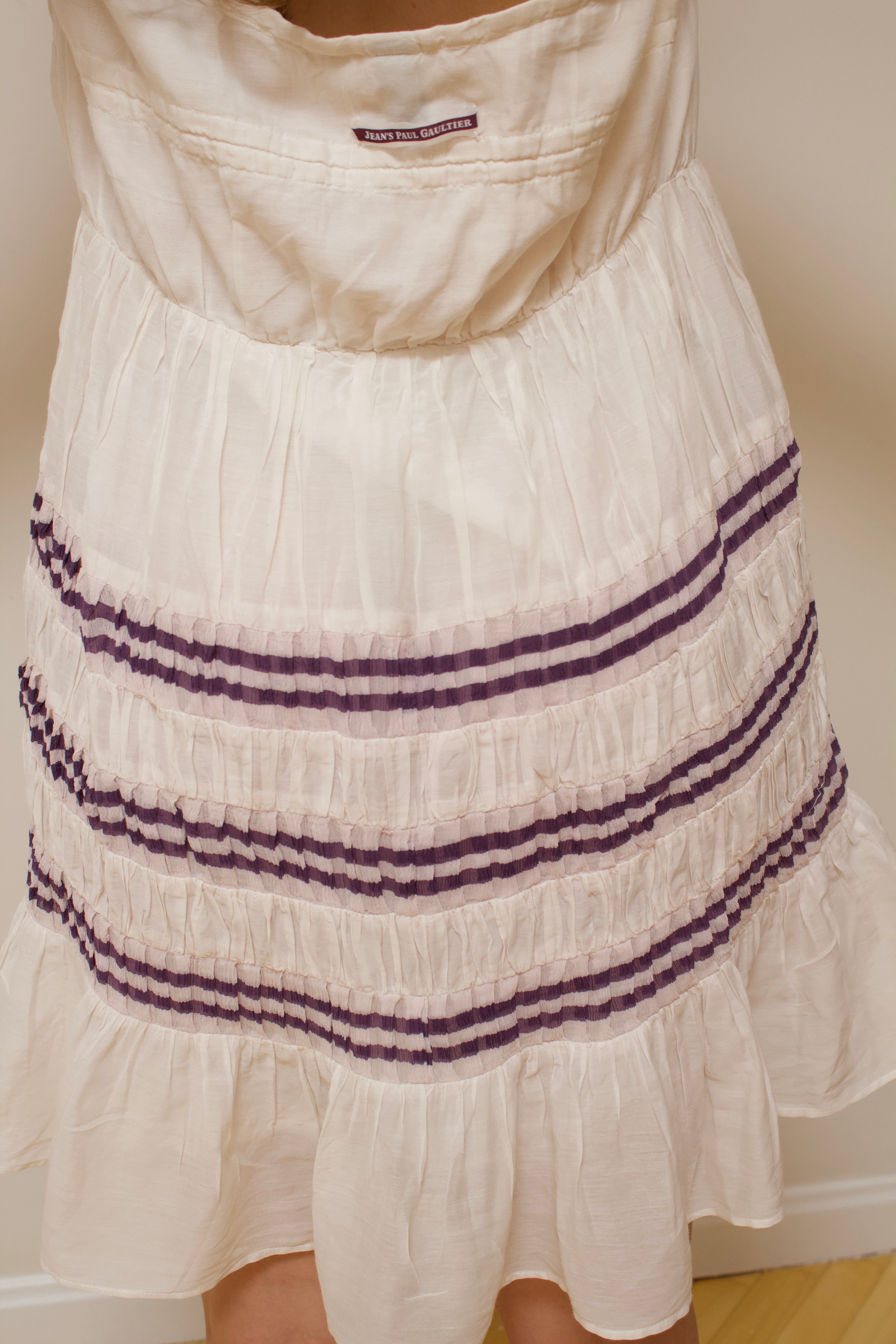 JPG cotton & silk mini dress